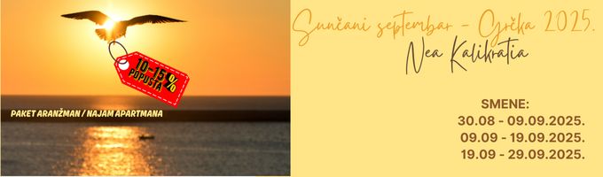 SUNČANI SEPTEMBAR - KALIKRATIA